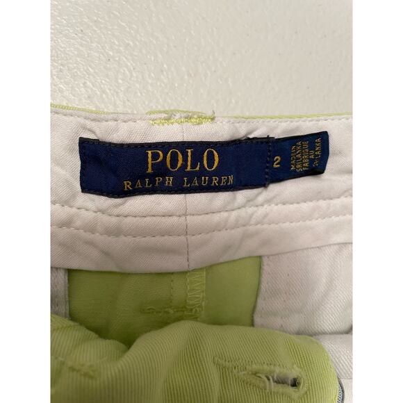 Polo lime green shorts blue & gold label size 2 - Picture 3 of 5